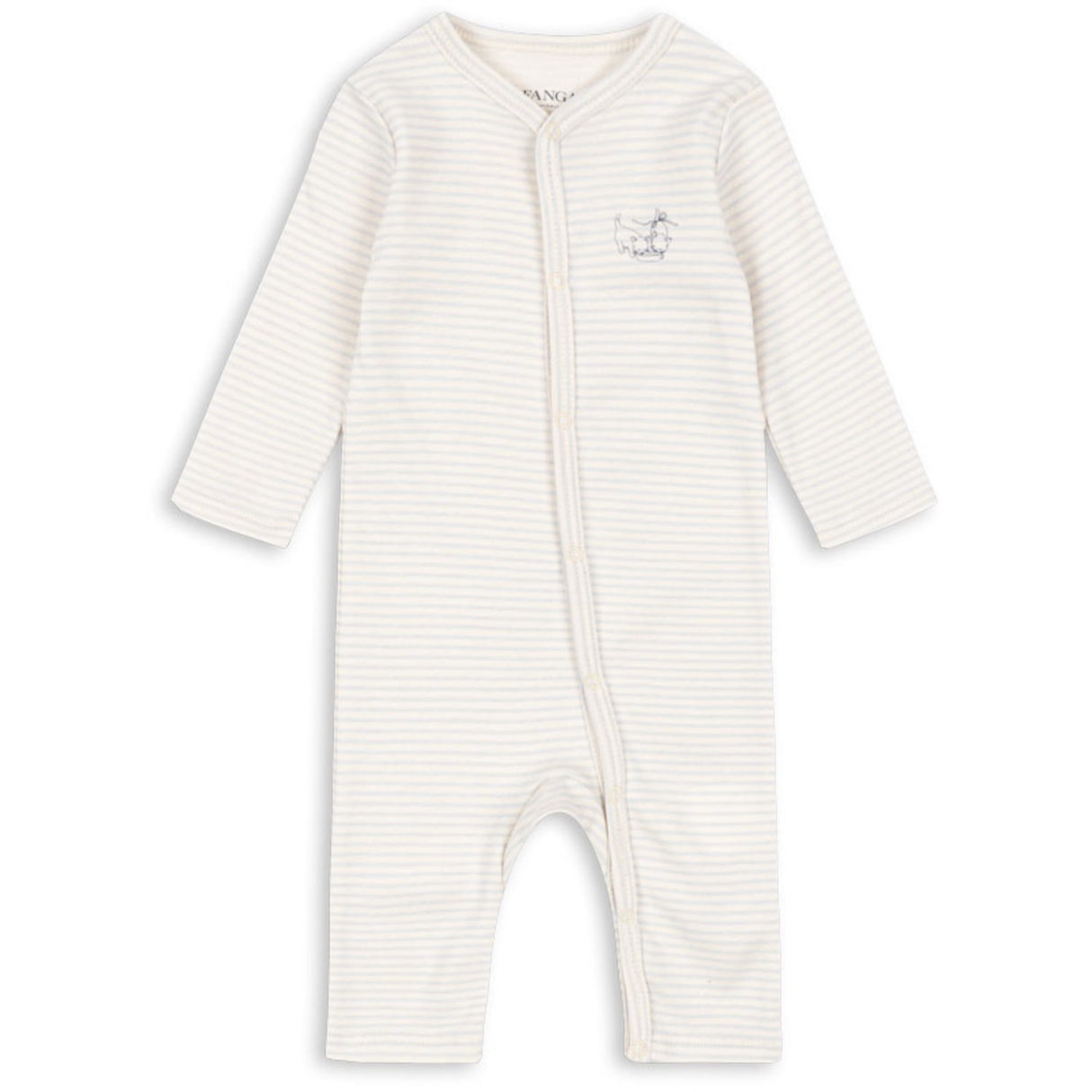 Konges Sløjd Tea Stripe Gray Dawn Fio Pj OCS