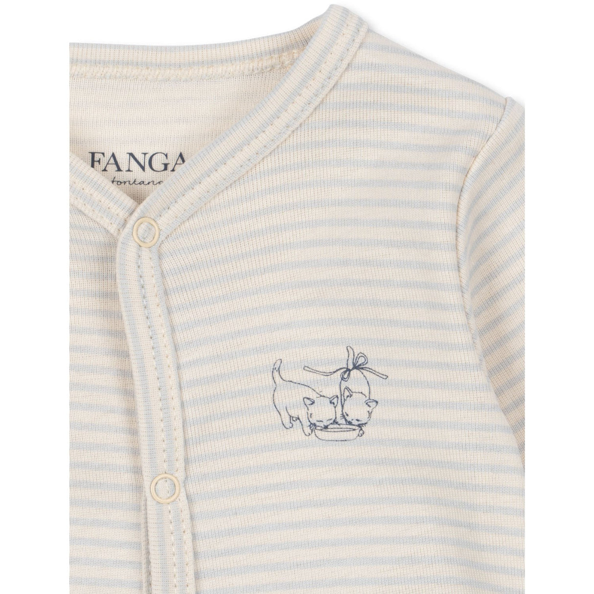 Konges Sløjd Tea Stripe Gray Dawn Fio Pj OCS