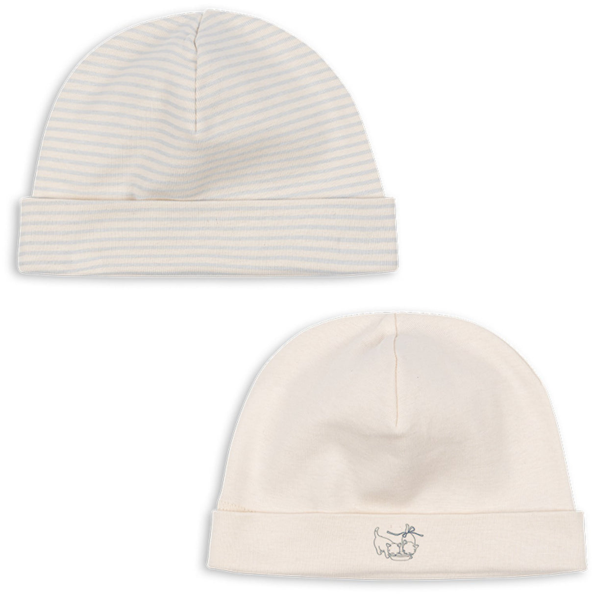 Konges Sløjd Blue Mix Fio Stripe 2 Pack Beanie OCS
