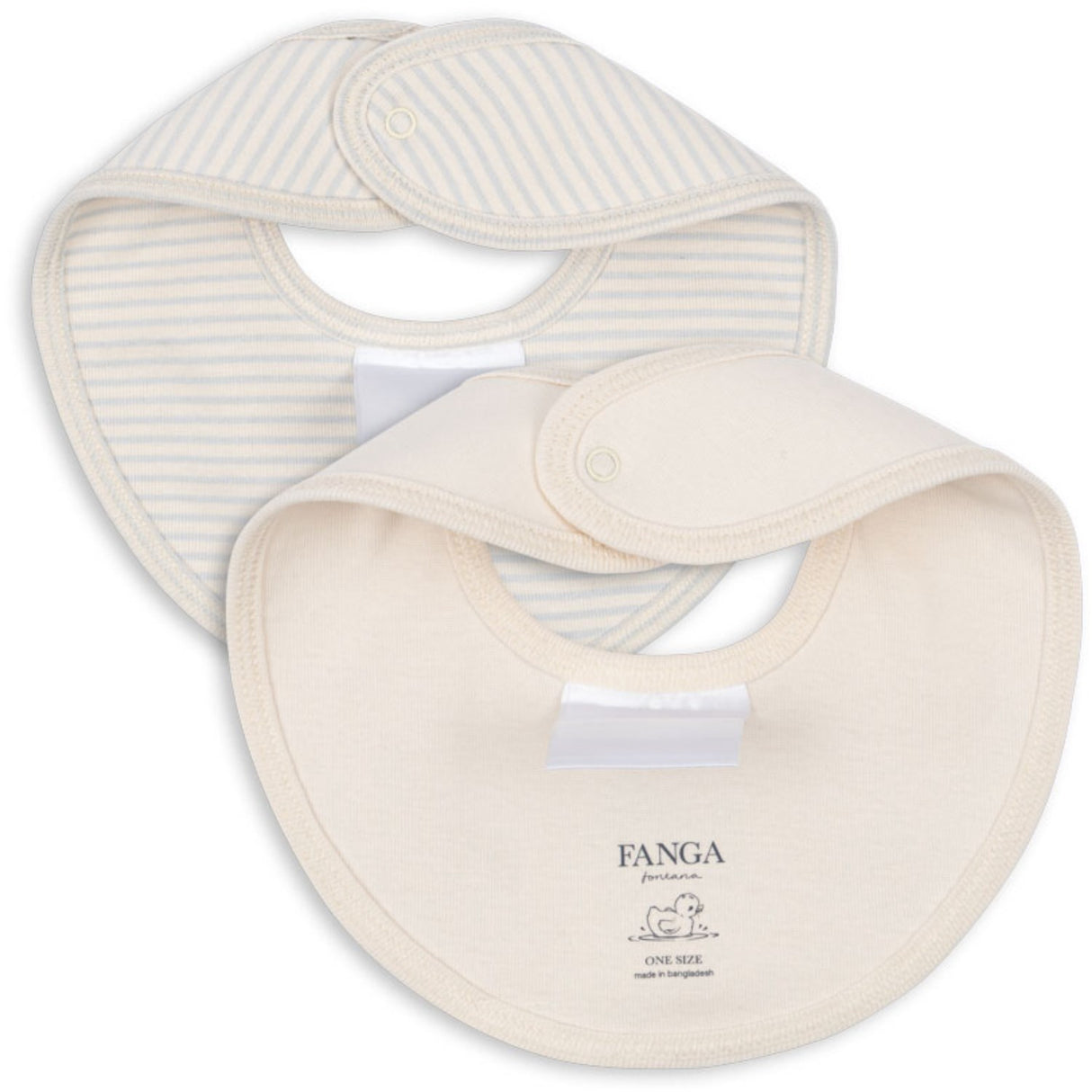 Konges Sløjd Fanga Blue Mix Fio Stripe 2 Pack Bibs OCS