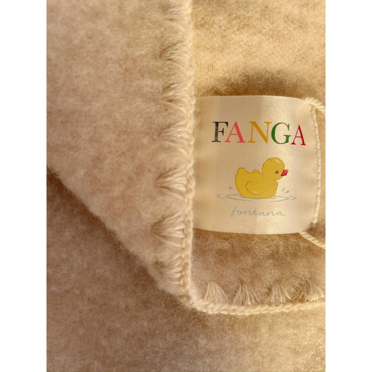 Konges Sløjd Oatmeal Melange Erba Wool Fleece Baby Blanket