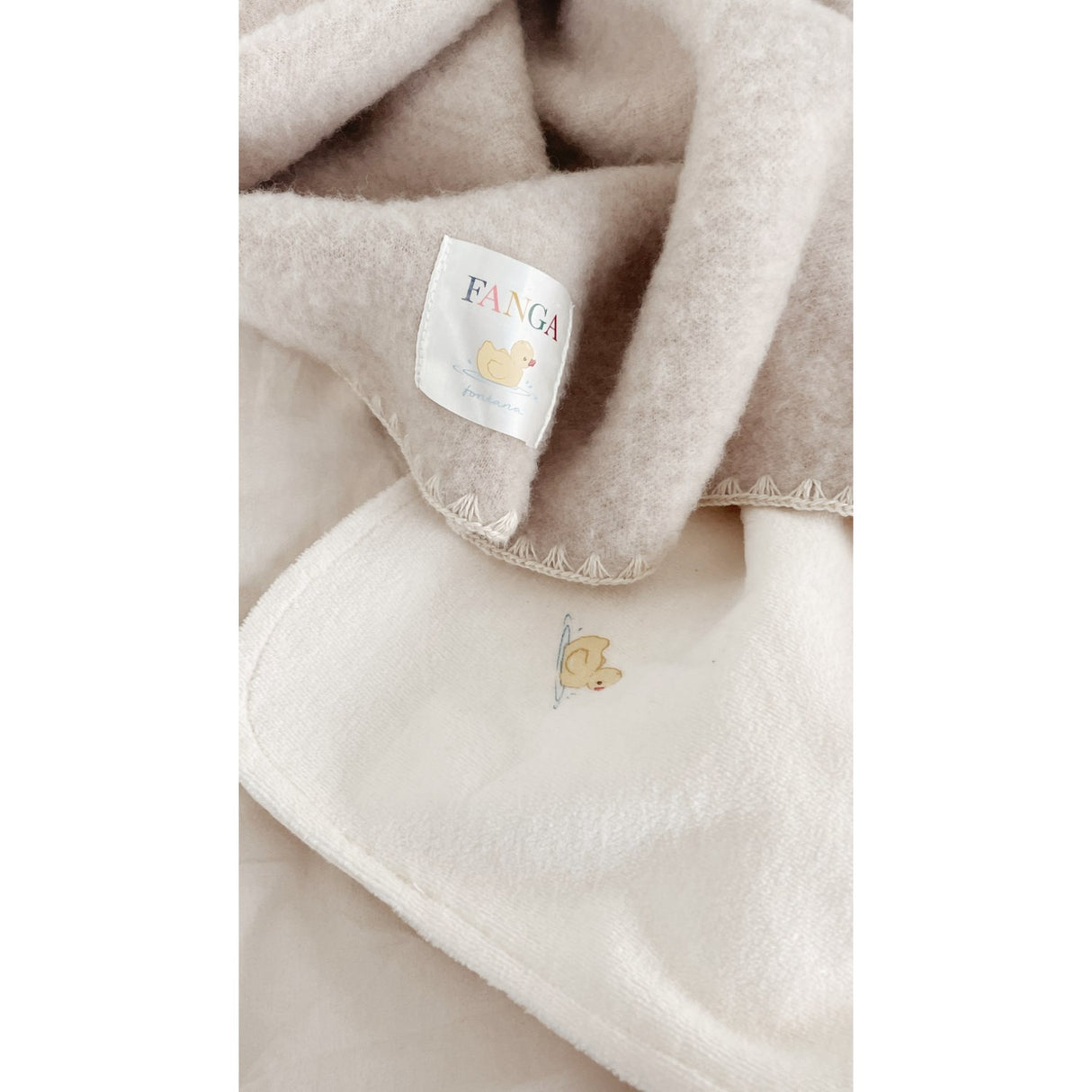 Konges Sløjd Oatmeal Melange Erba Wool Fleece Baby Blanket