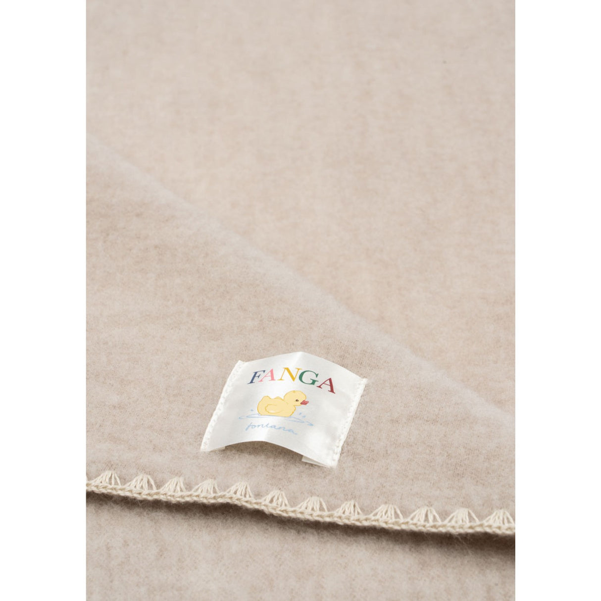Konges Sløjd Oatmeal Melange Erba Wool Fleece Baby Blanket