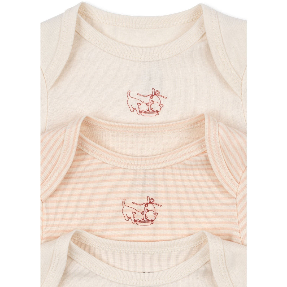 Konges Sløjd Blush Mix Fio Stripe 3 Pack Ls Body OCS