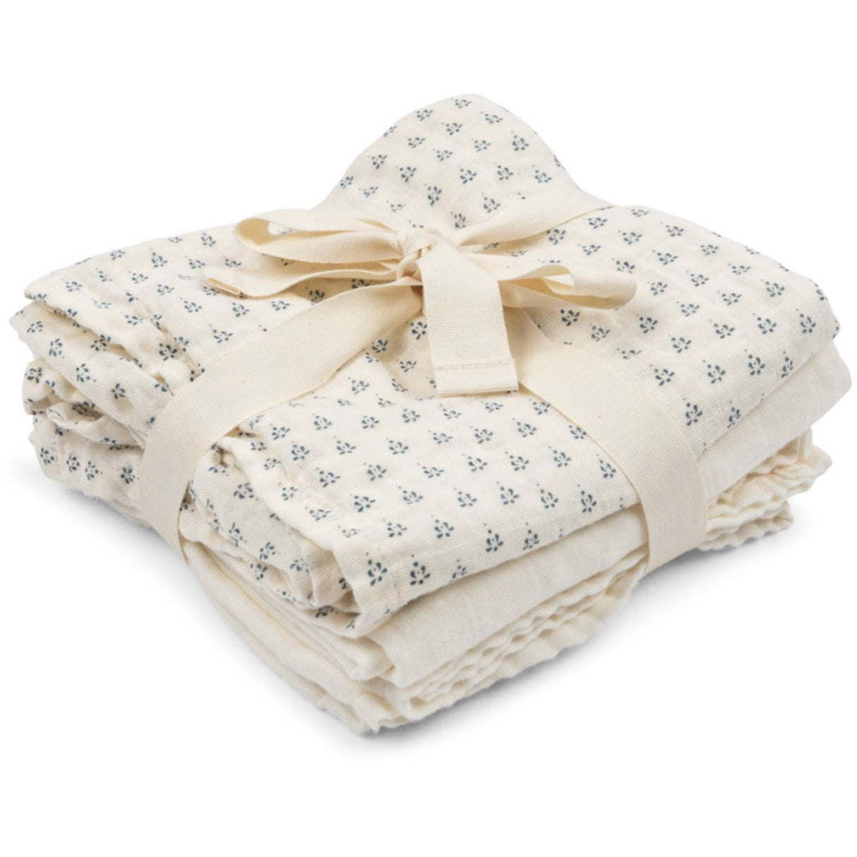 Konges Sløjd Punto Blu Bellini 3 Pack Muslin Cloth GOTS
