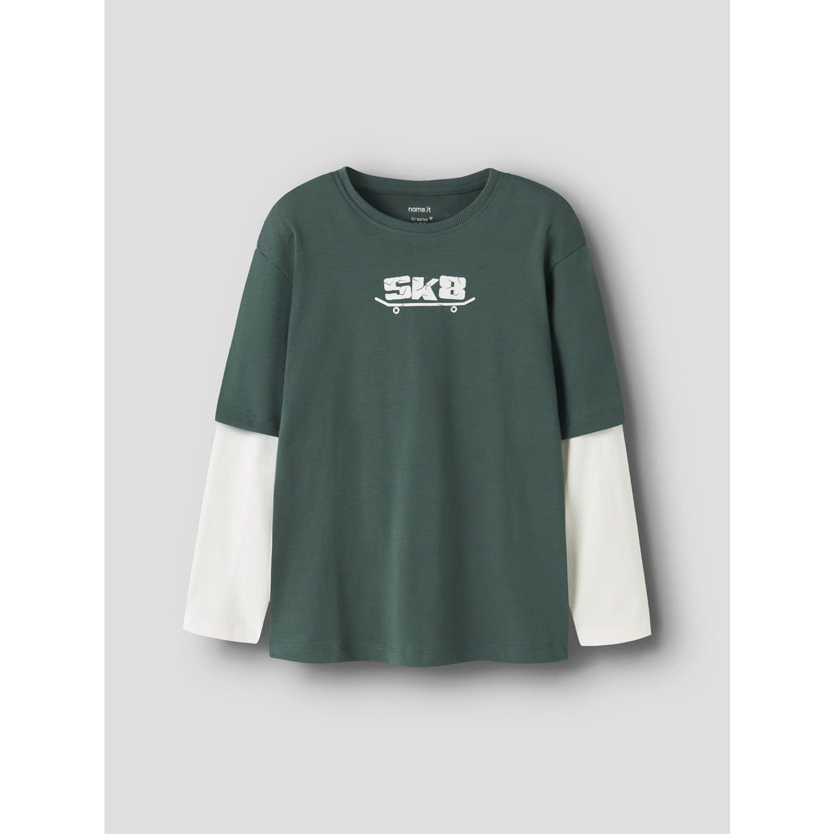 Name It Bistro Green Skate8 Nkmvarto Ls Nreg Top