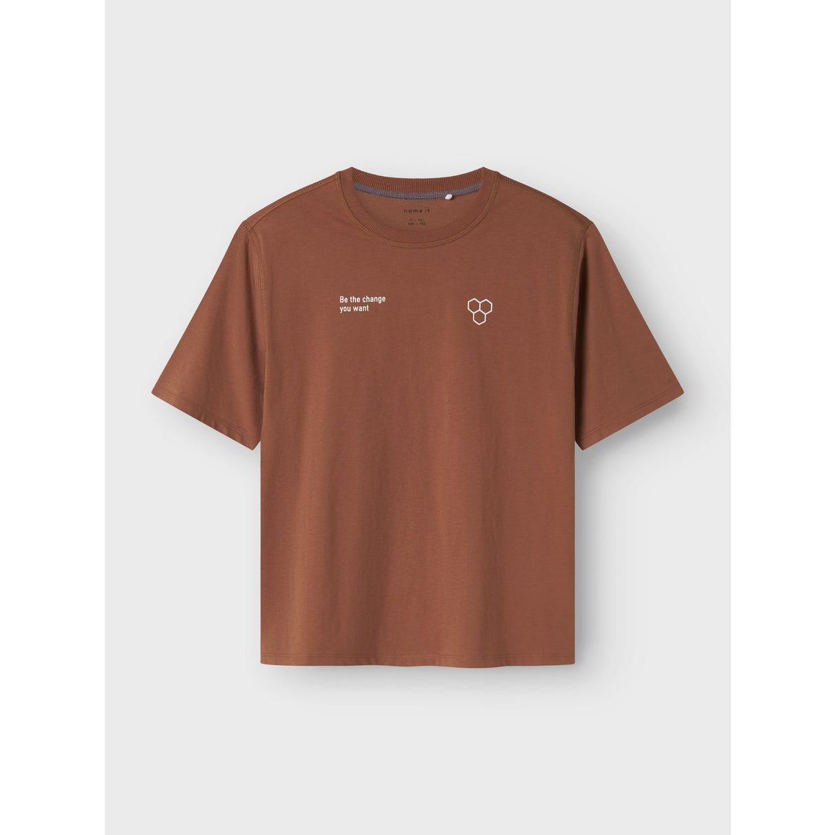 Name It Carob Brown Nkmoakley Ss Nreg Top Bf