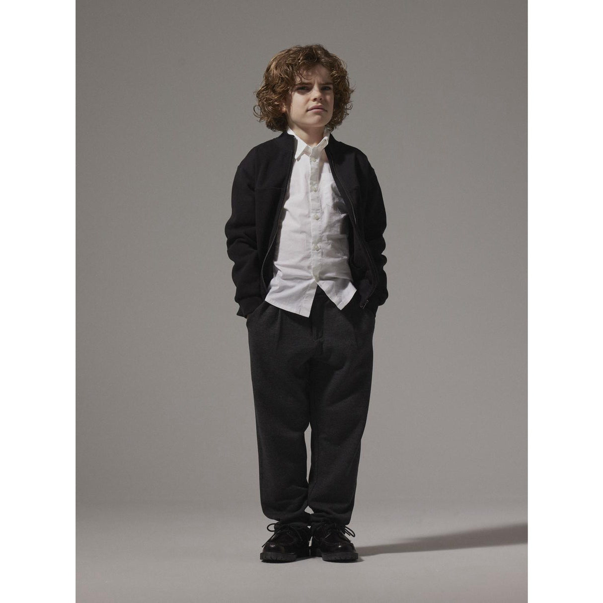 Name It Dark Grey Melange Nkmrobino Sweat Chino Pants Unb