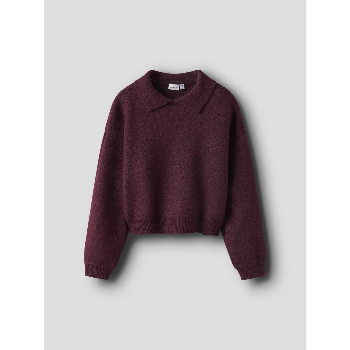 Name It Burgundy Nkfsonia Ls Polo Knit