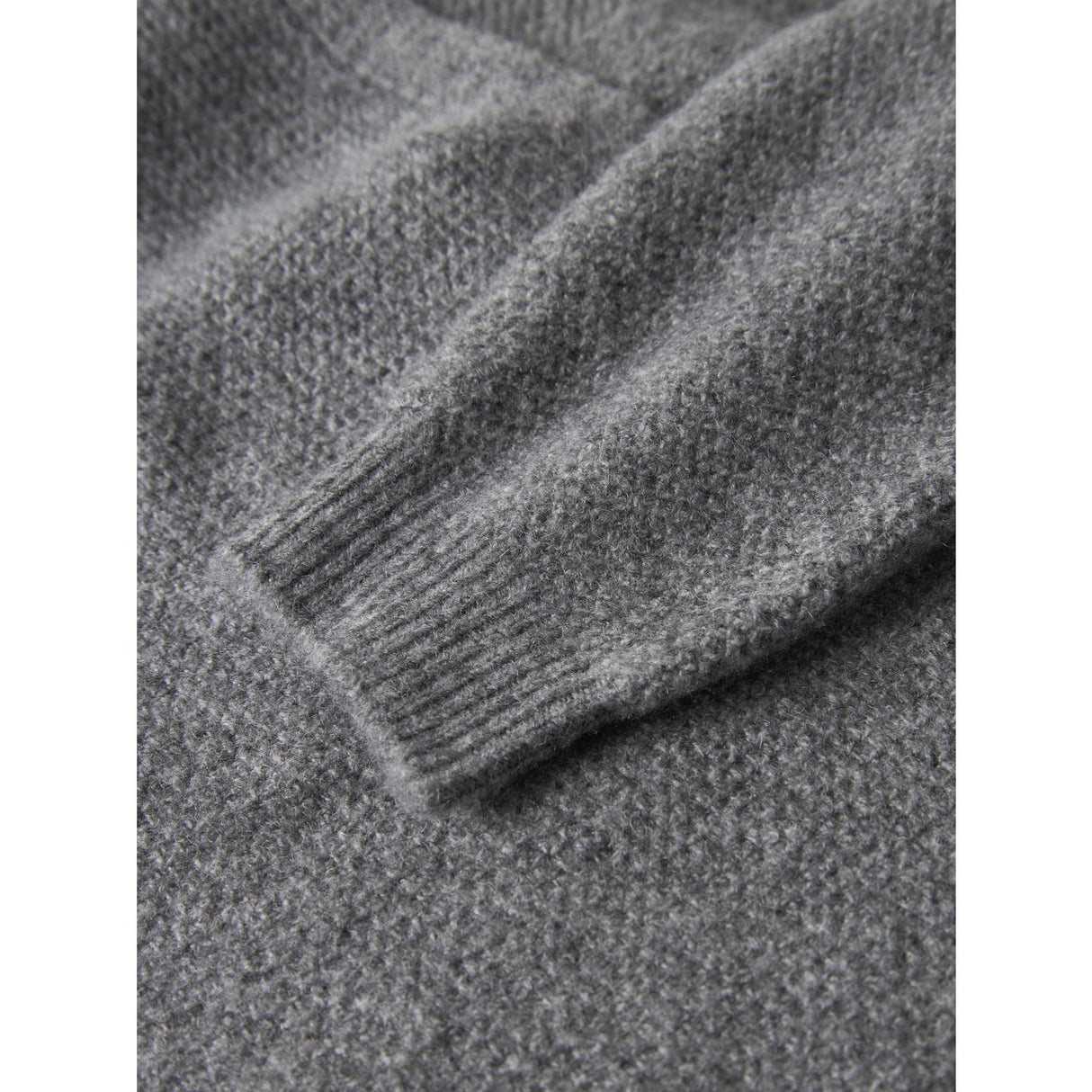 Name It Grey Melange Nkfsanie Ls Knit