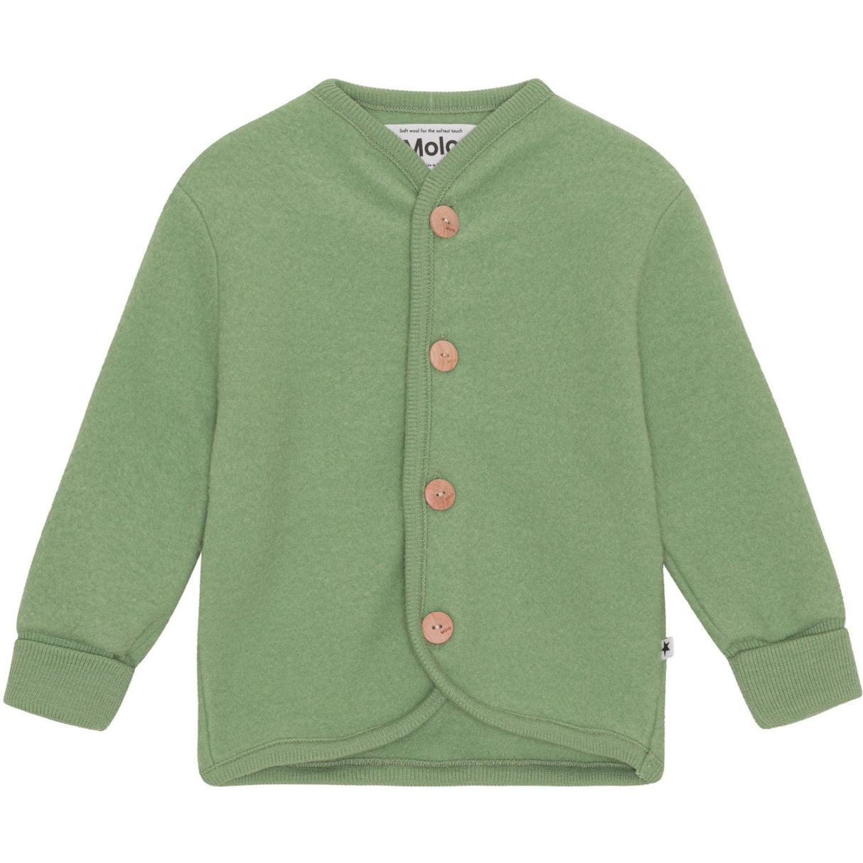 Molo Moss Green Umber Fleece Jacket