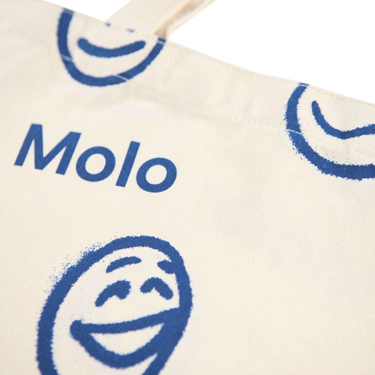 Molo Blue Smile Shopping Bag