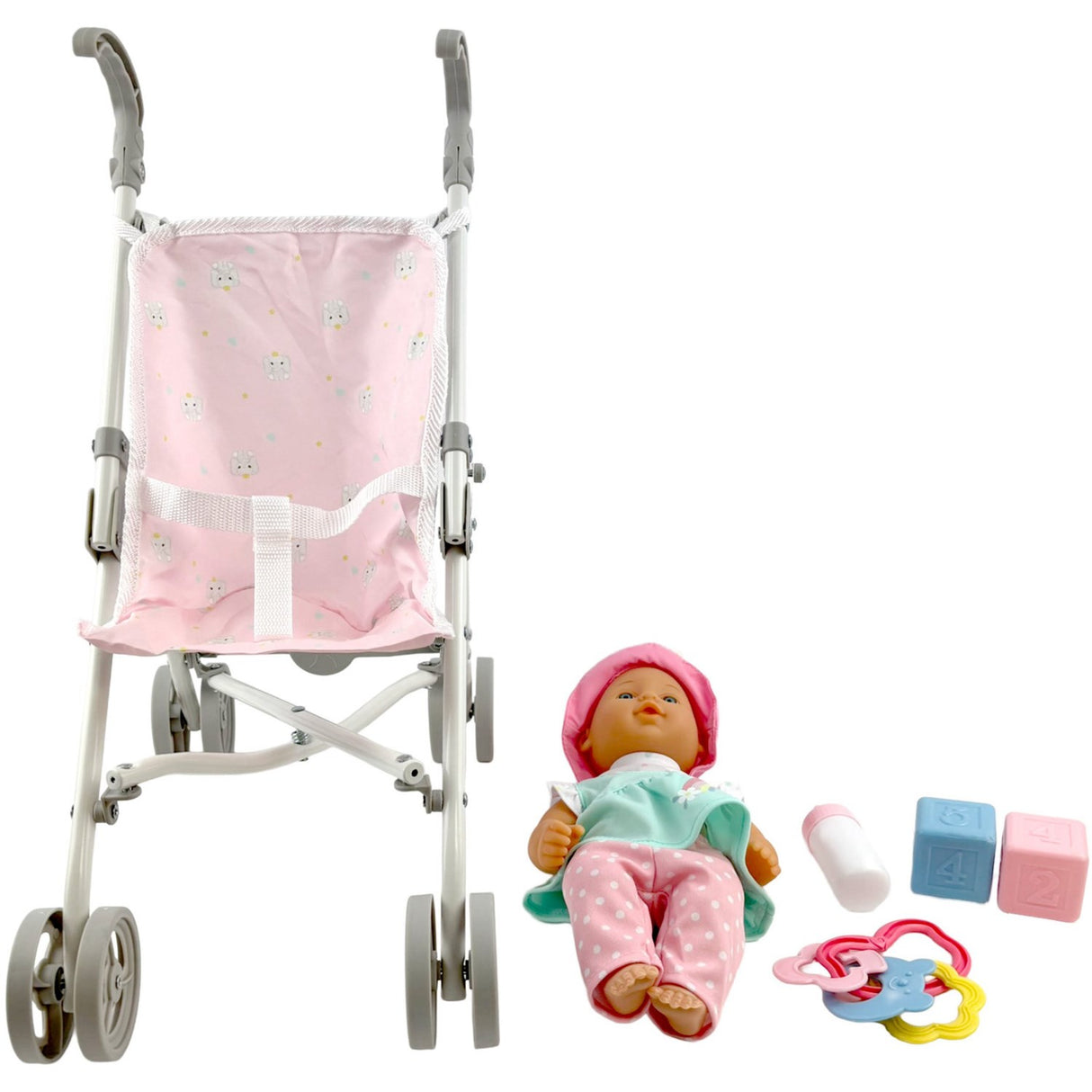 Happy Friend Lotta Doll 30 Cm With Stroller Set
