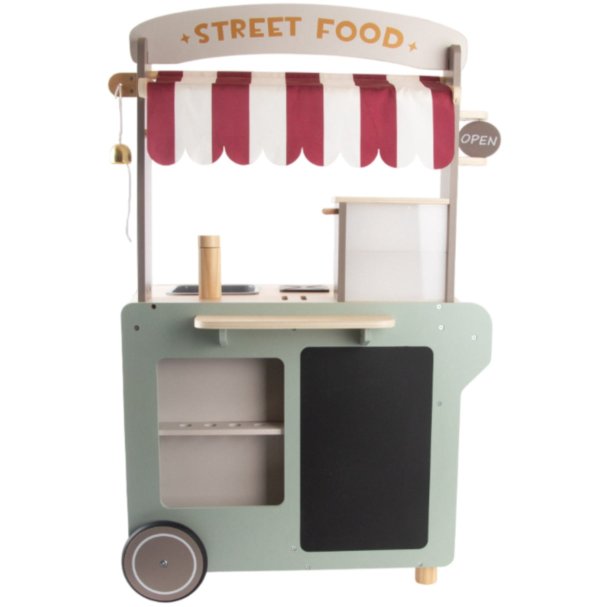 Dantoy Street Food Cart Wood 26 Pieces
