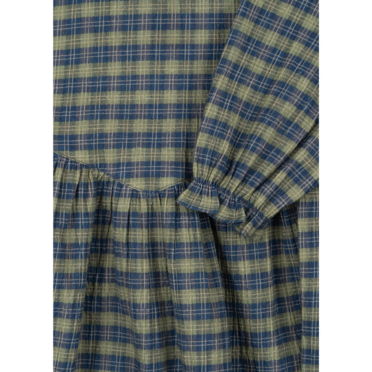 Konges Sløjd Laurel Blue Check Terre Dress GOTS