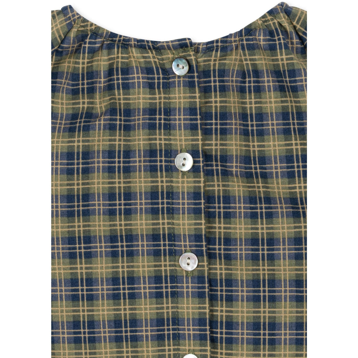 Konges Sløjd Laurel Blue Check Terre Blouse GOTS