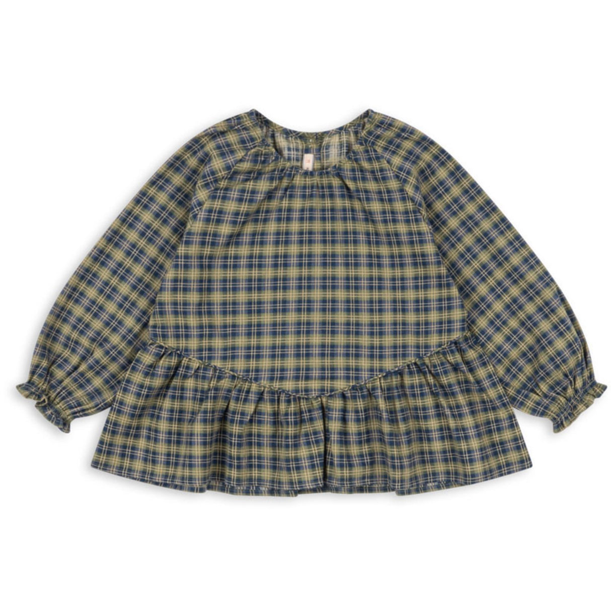 Konges Sløjd Laurel Blue Check Terre Blouse GOTS