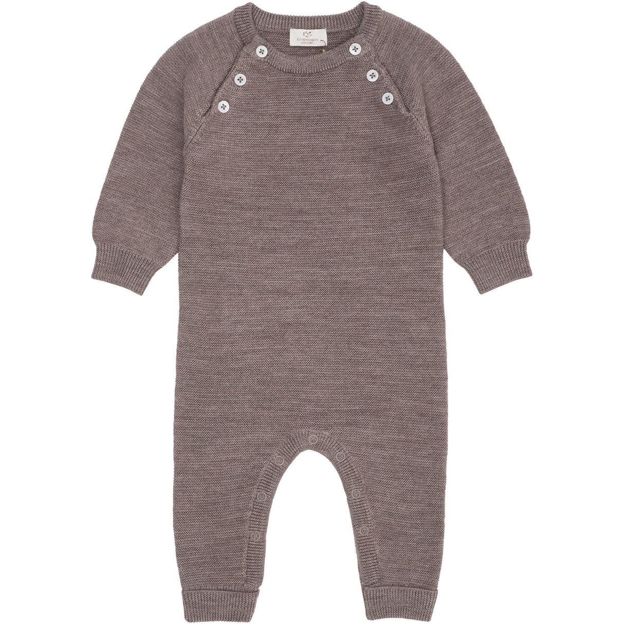 COPENHAGEN COLORS Natural Mel Merino Baby Full Body In Garter Stitch