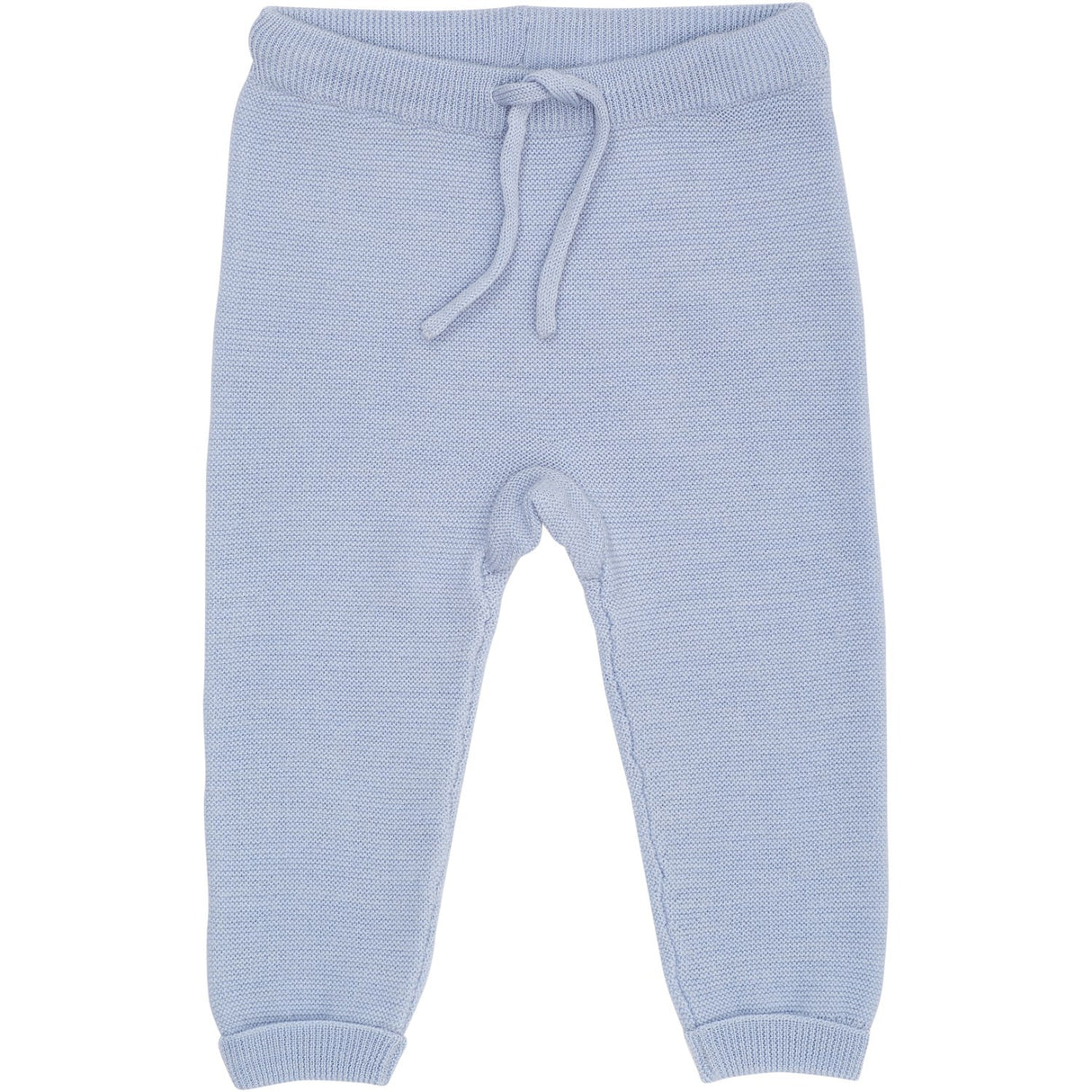 COPENHAGEN COLORS Dusty Blue Merino Baby Leggings In Garter Stitch