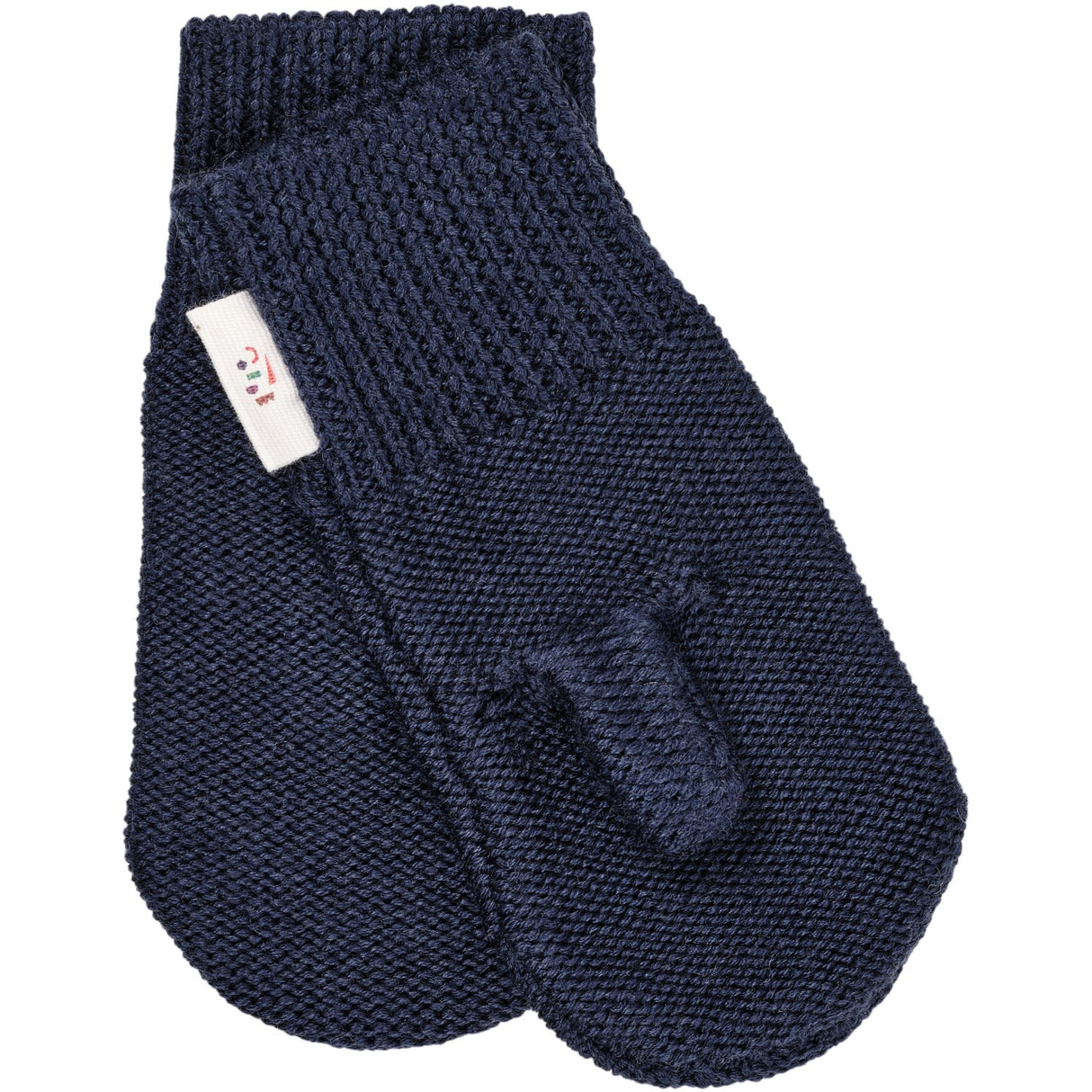 COPENHAGEN COLORS Navy Merino Wool Knitted Mittens
