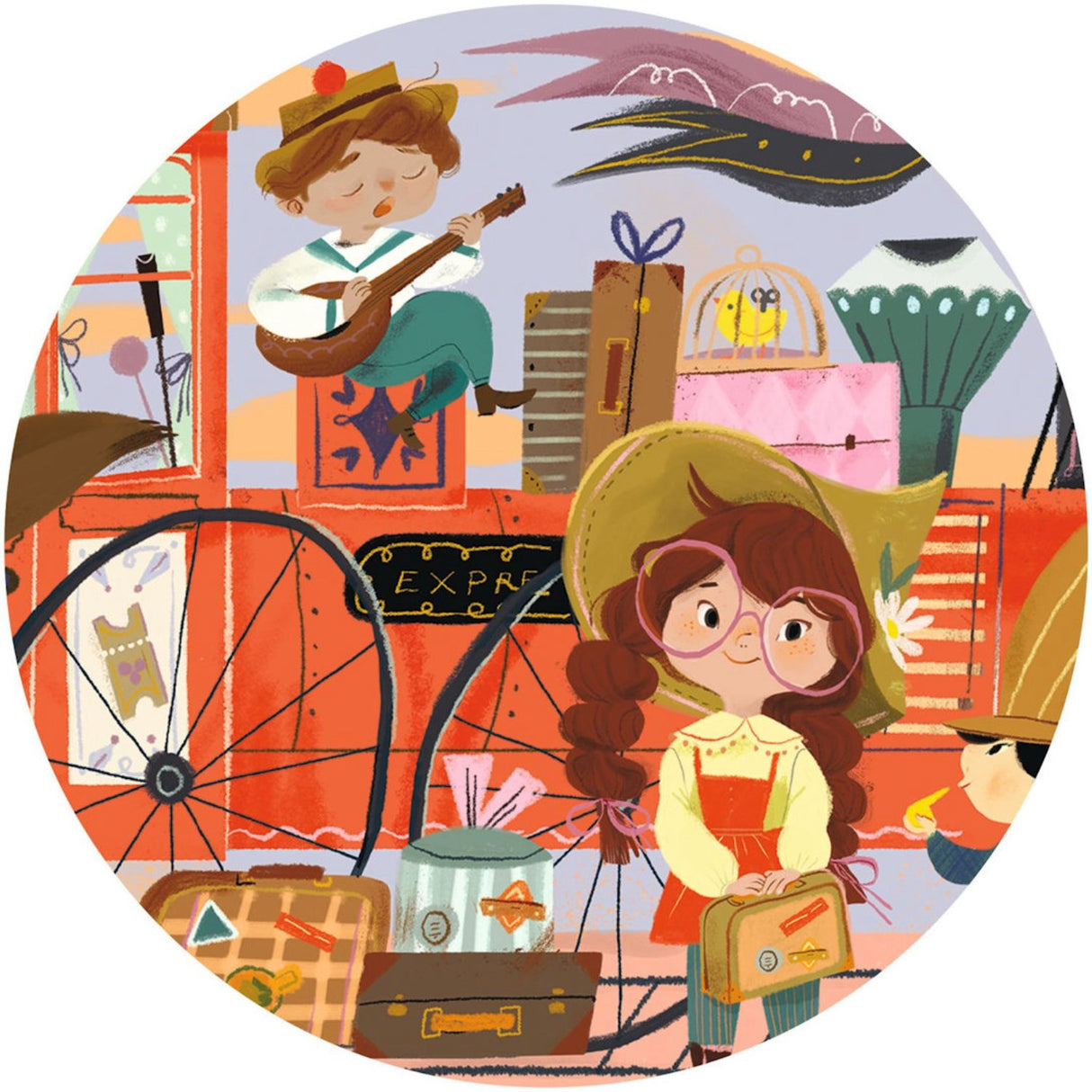 Djeco 실루엣 직소 퍼즐, 미아의 여정 - 36개