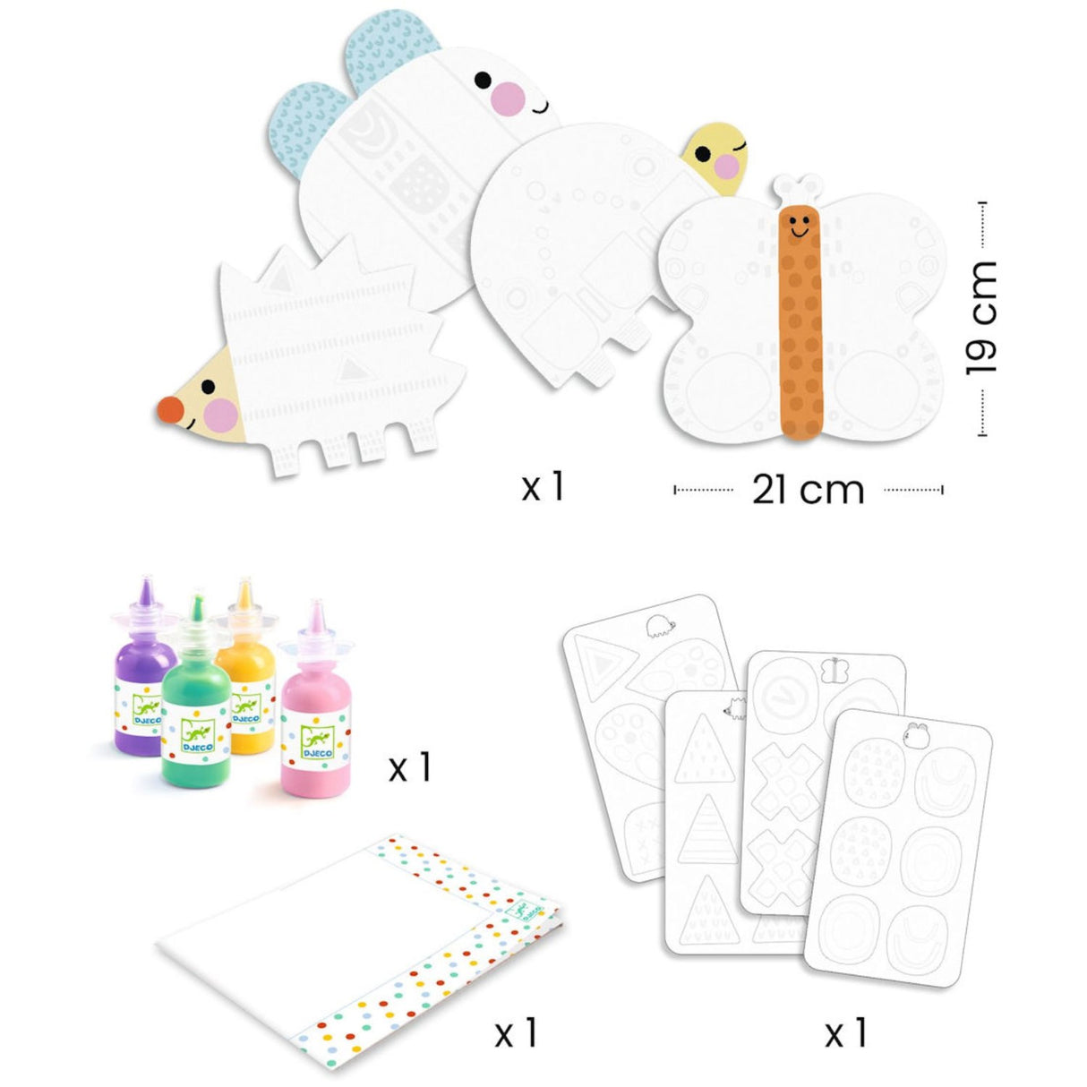 Djeco Creative Painting, 작은 모양