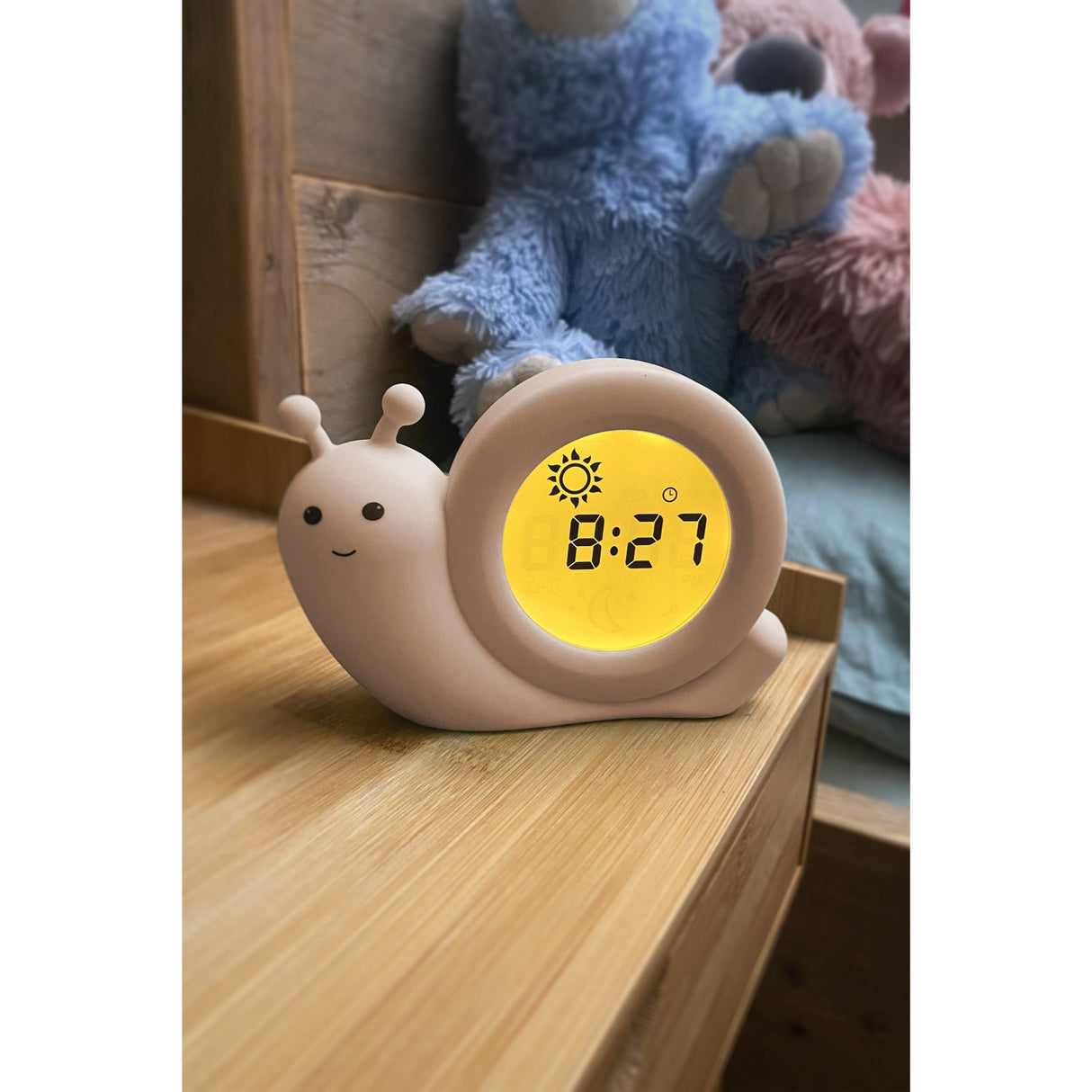 Alecto Beige Sleep Trainer Night Light And Alarm Clock