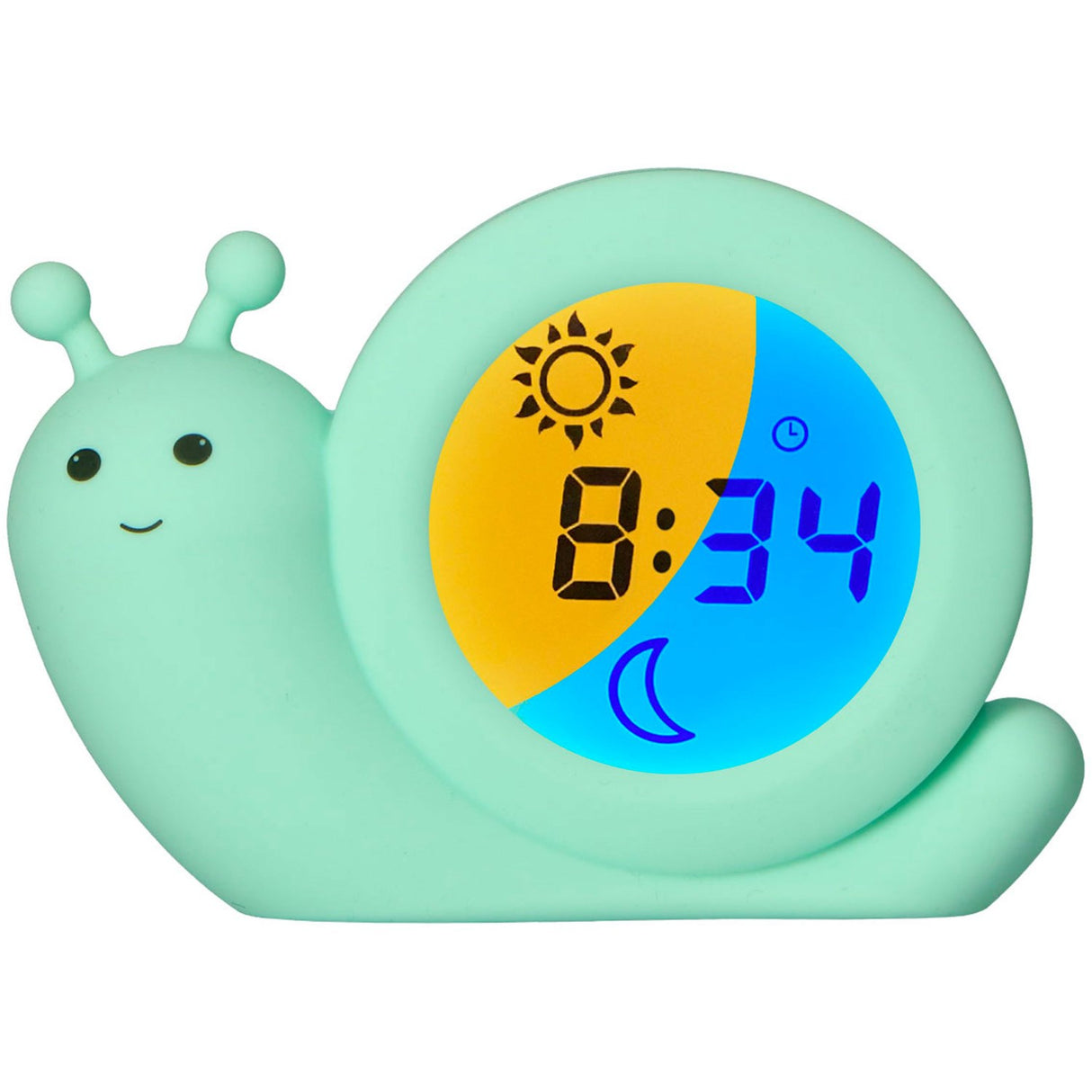 Alecto Green Sleep Trainer Night Light And Alarm Clock