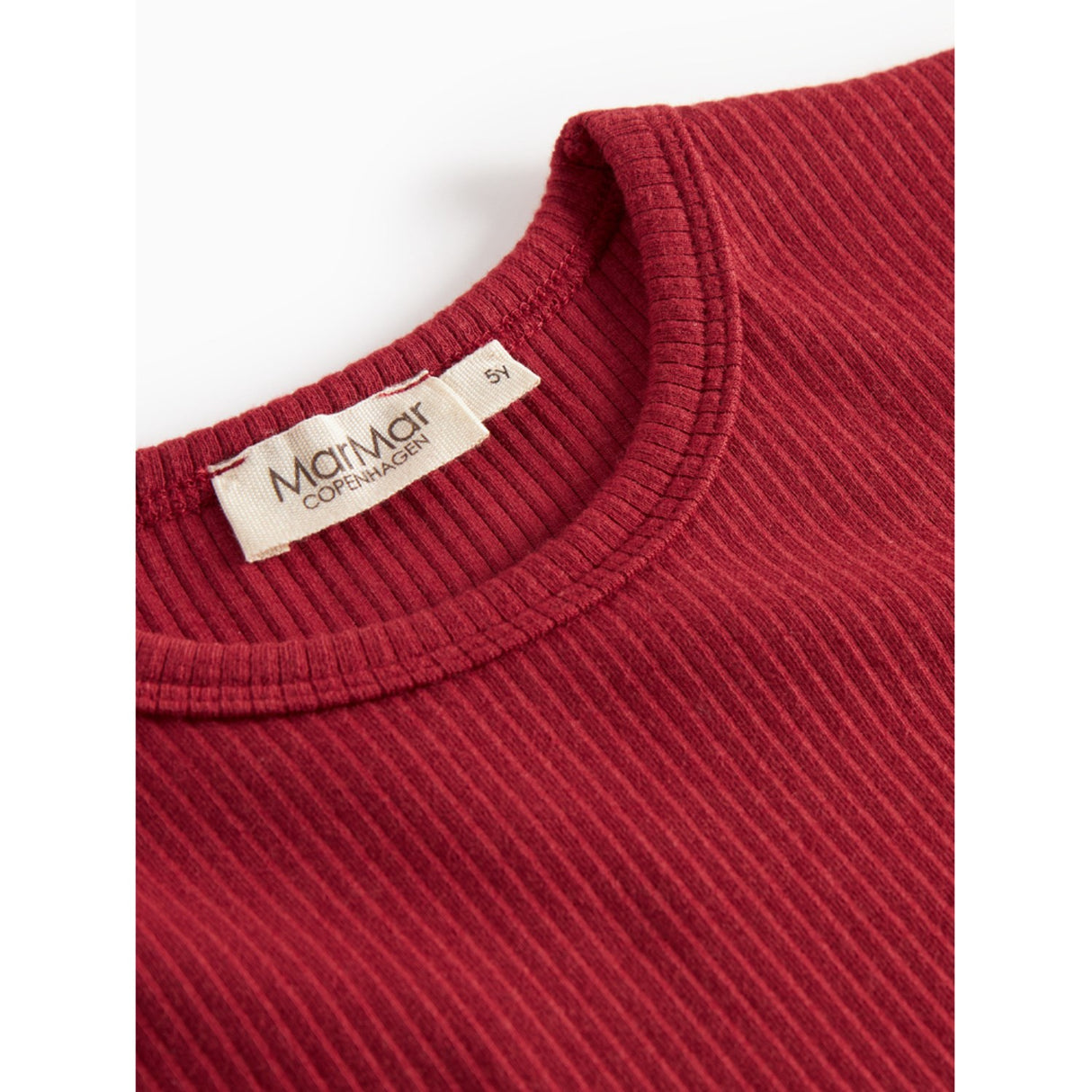 MarMar Modal Hibiscus Red Plain Tee LS