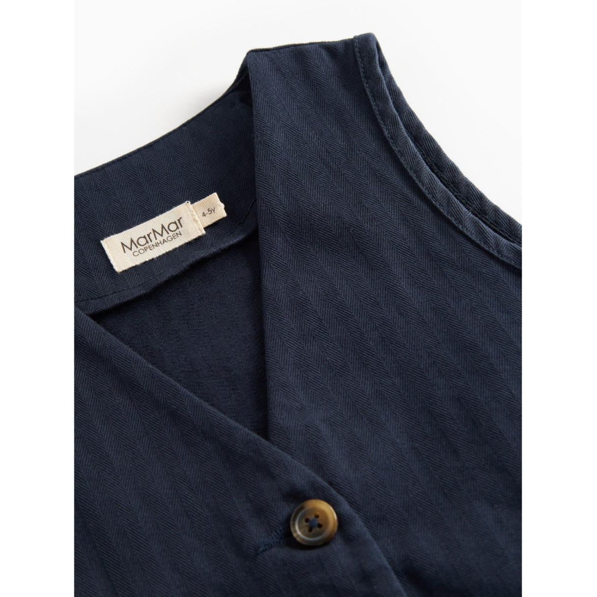 MarMar Herringbone Twill Pilot Navy Jason Vest