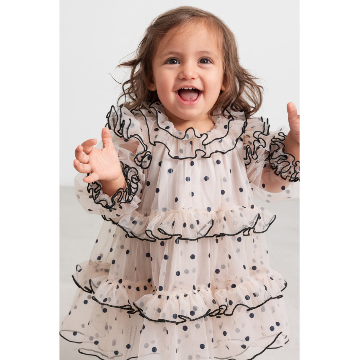 MarMar Tulle Black Dots Dakira LS B Dress