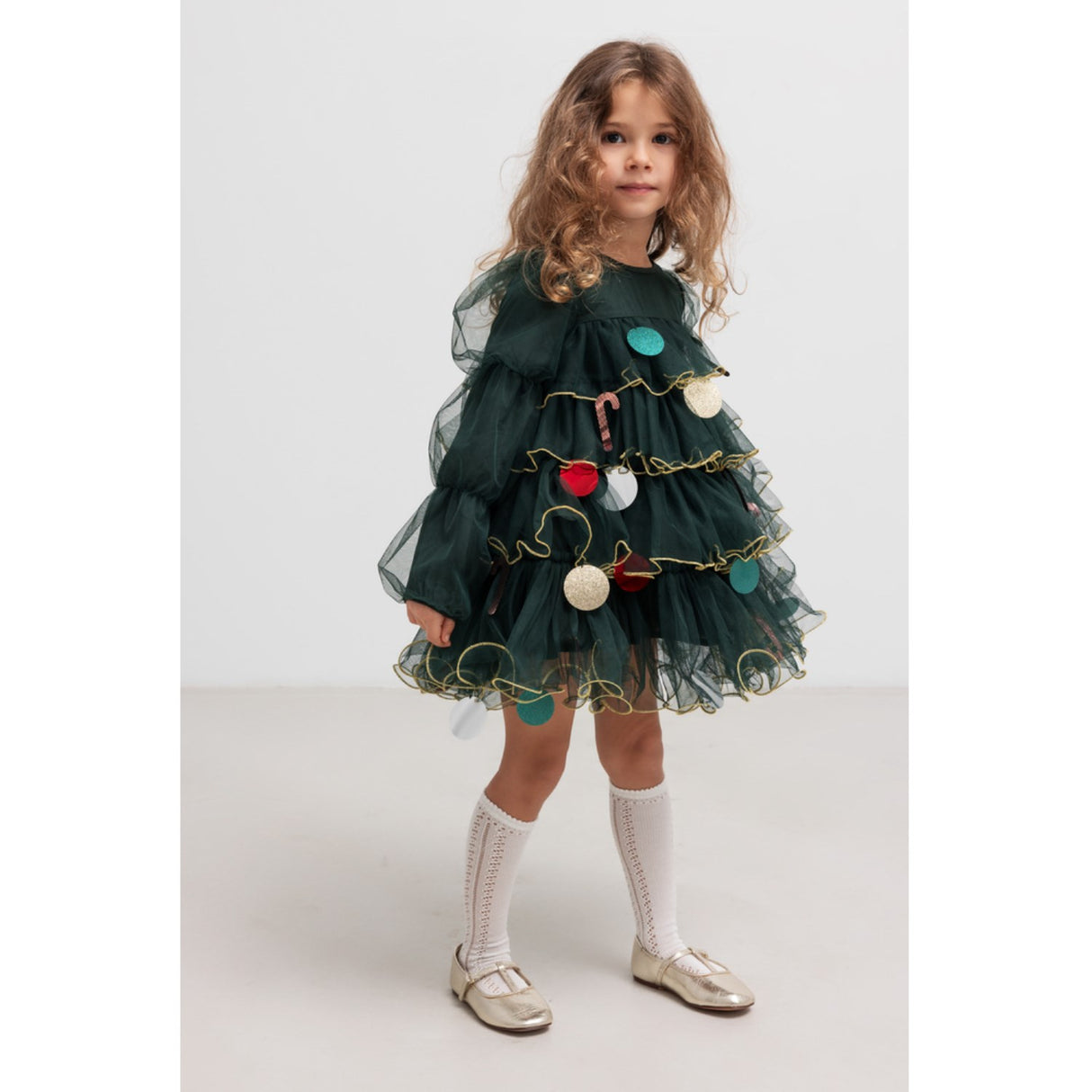 MarMar Ballerina Glitter Dark Leaf December Dress