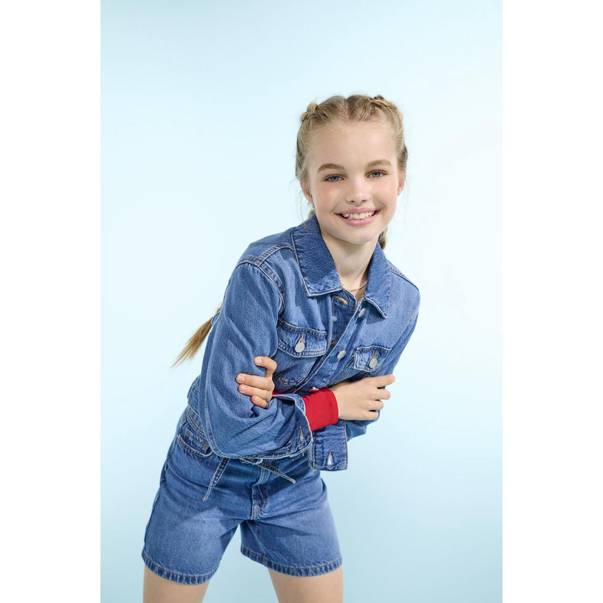 kids ONLY Medium Blue Denim Koglumi Ls Jacket Dnm Pim Noos