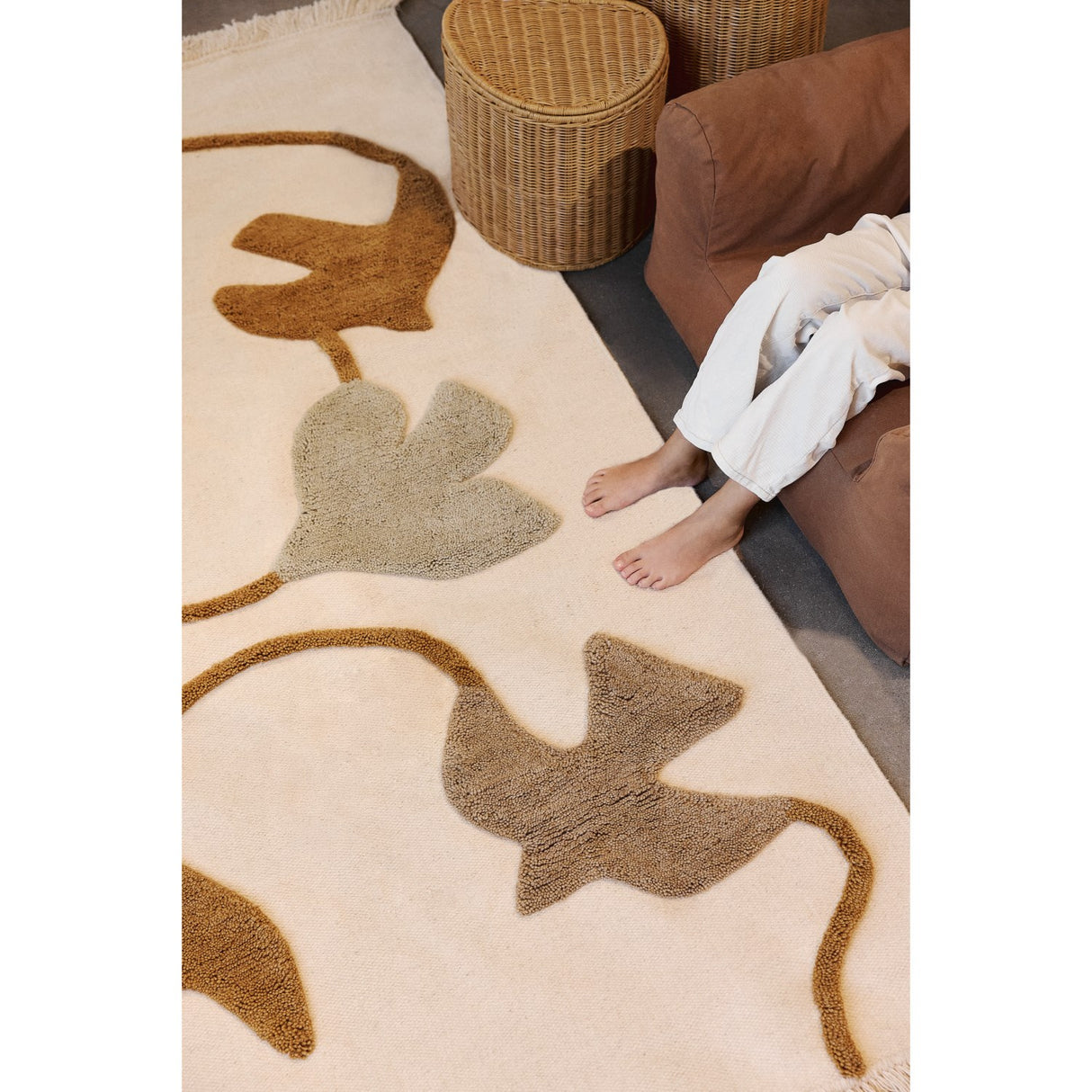 Ferm Living Multi Swif Bird Wool Rug