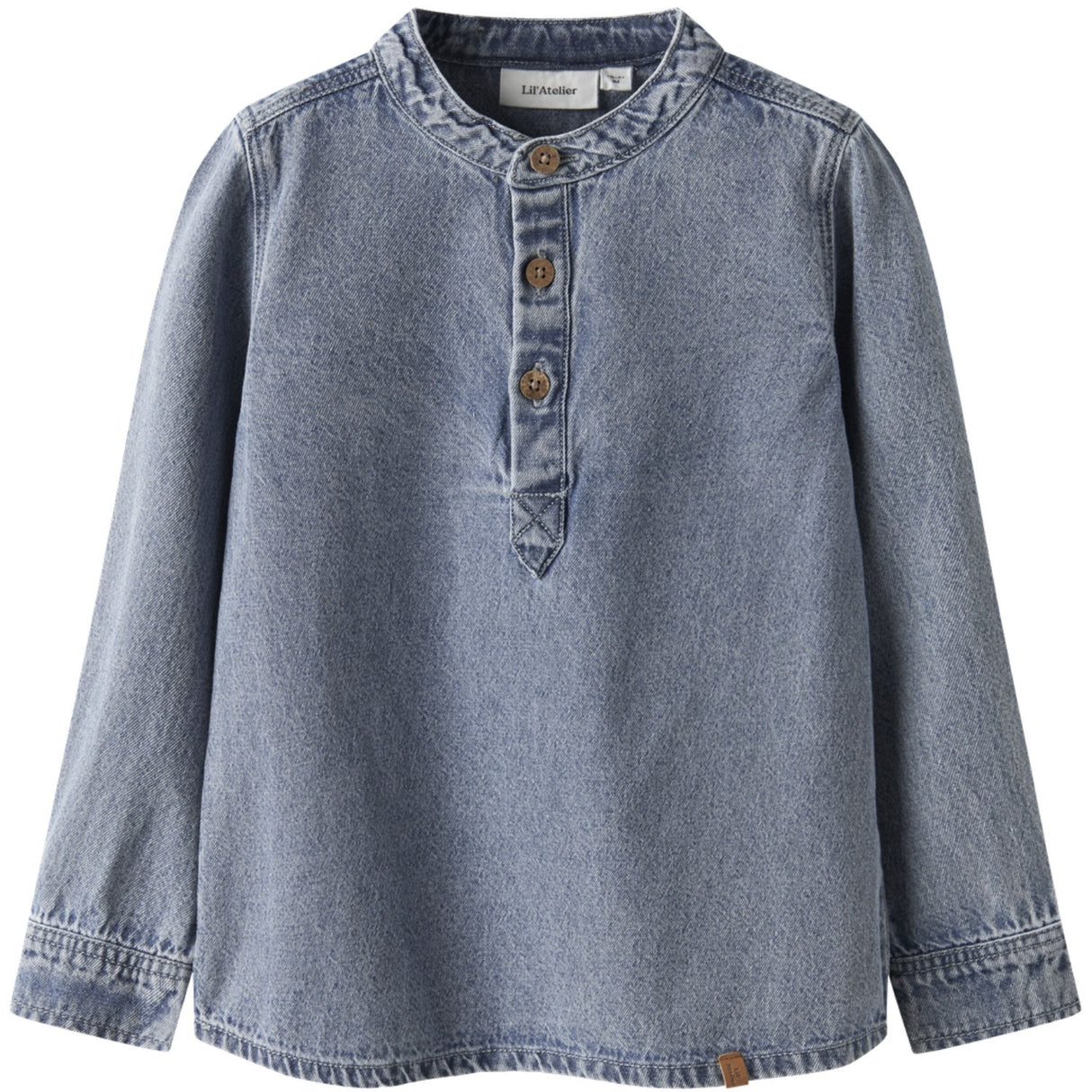 Lil'Atelier Medium Blue Denim Nmmtaya Ls Loose Dnm Shirt 1166-Fd Lil