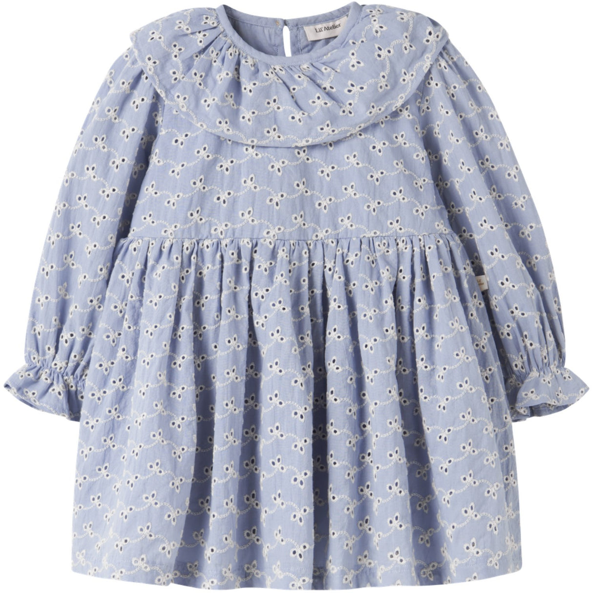 Lil'Atelier Zen Blue Nmftessie Ls Loose Dress Lil