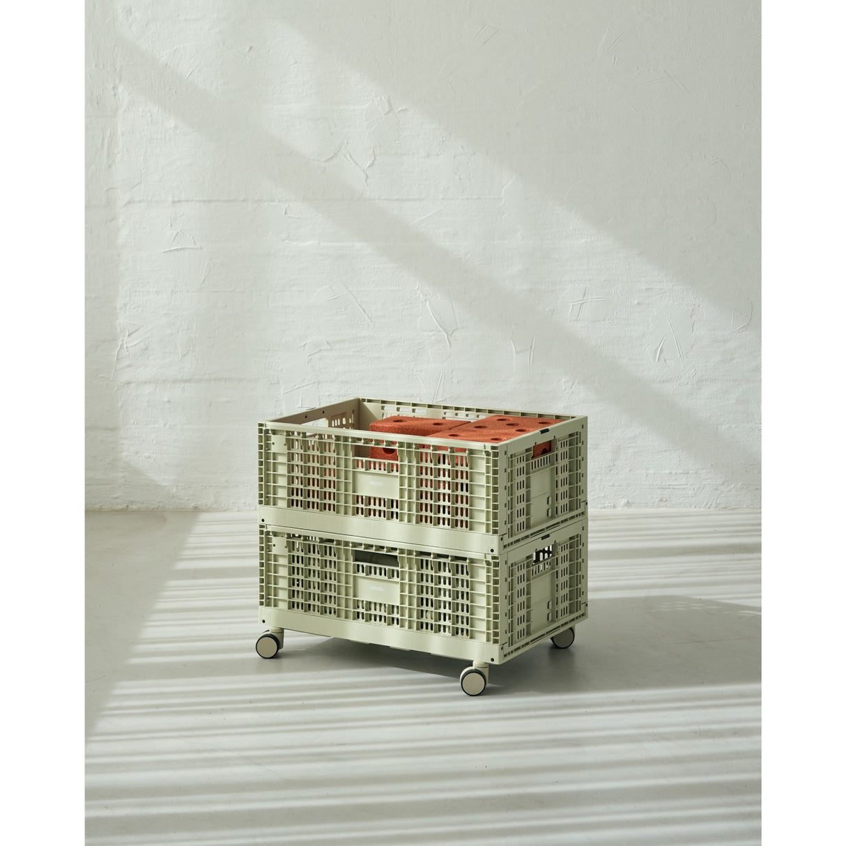 MODU Dusty Green 4 X Storage Crate Wheels