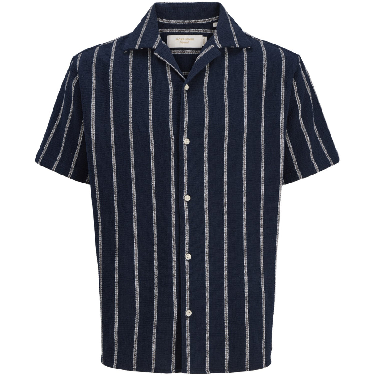 Jack & Jones Junior Sky Captain Stripes Jorcoba Stripe Resort Shirt Ss Sn Jnr