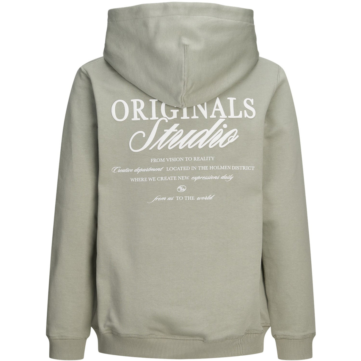 Jack & Jones Junior Seagrass Jornorrebro Typo Back Sweat Hood Sn Jnr