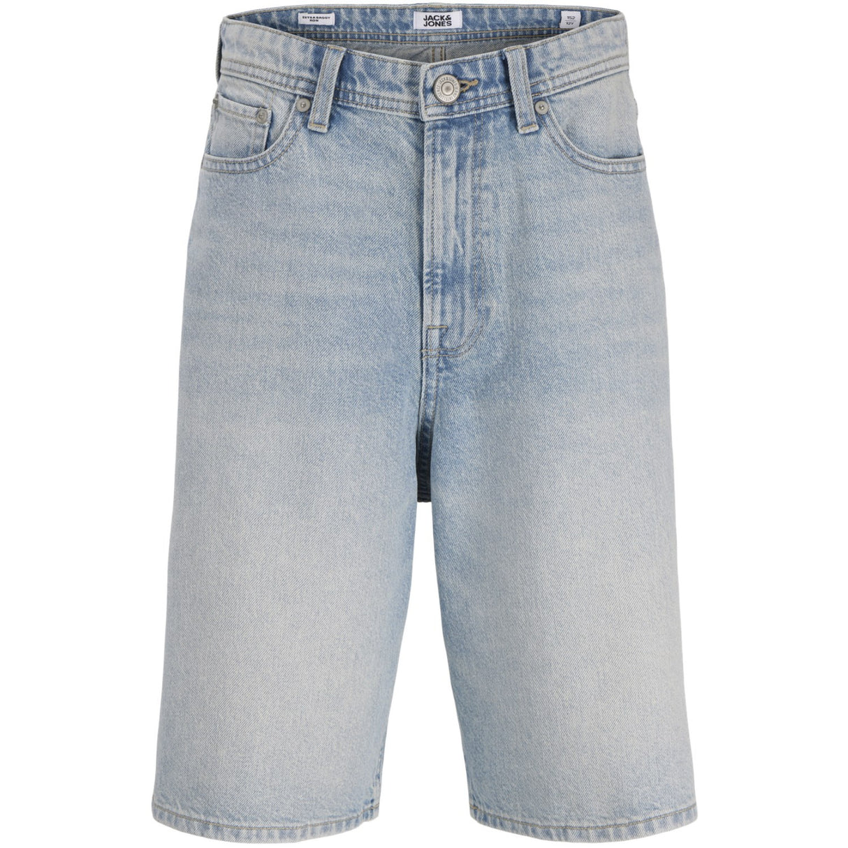 Jack & Jones Junior Blue Denim Jjiron Jjoriginal Shorts Sq 150 Sn Jnr