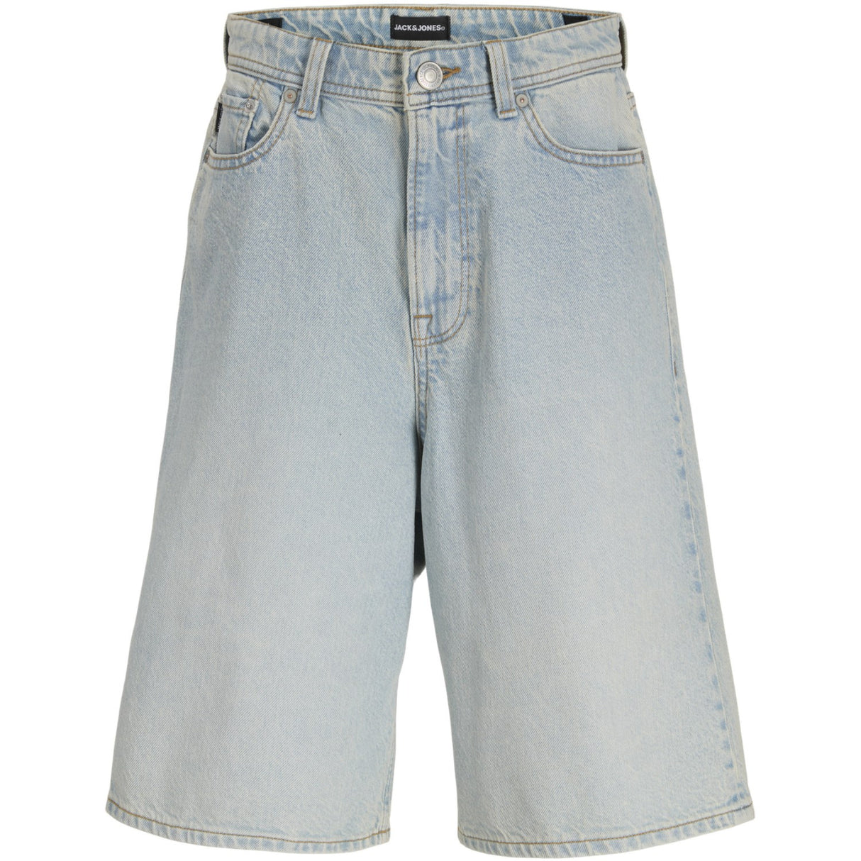 Jack & Jones Junior Blue Denim Jjiron Jjoriginal Shorts Sq 214 Sn Jnr