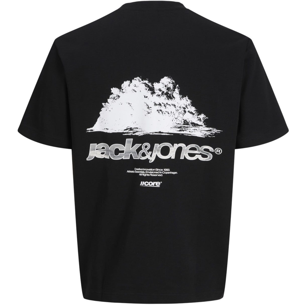 Jack & Jones Junior Black Jcobreeze Back Print Tee Ss Cn Ea26 Jnr