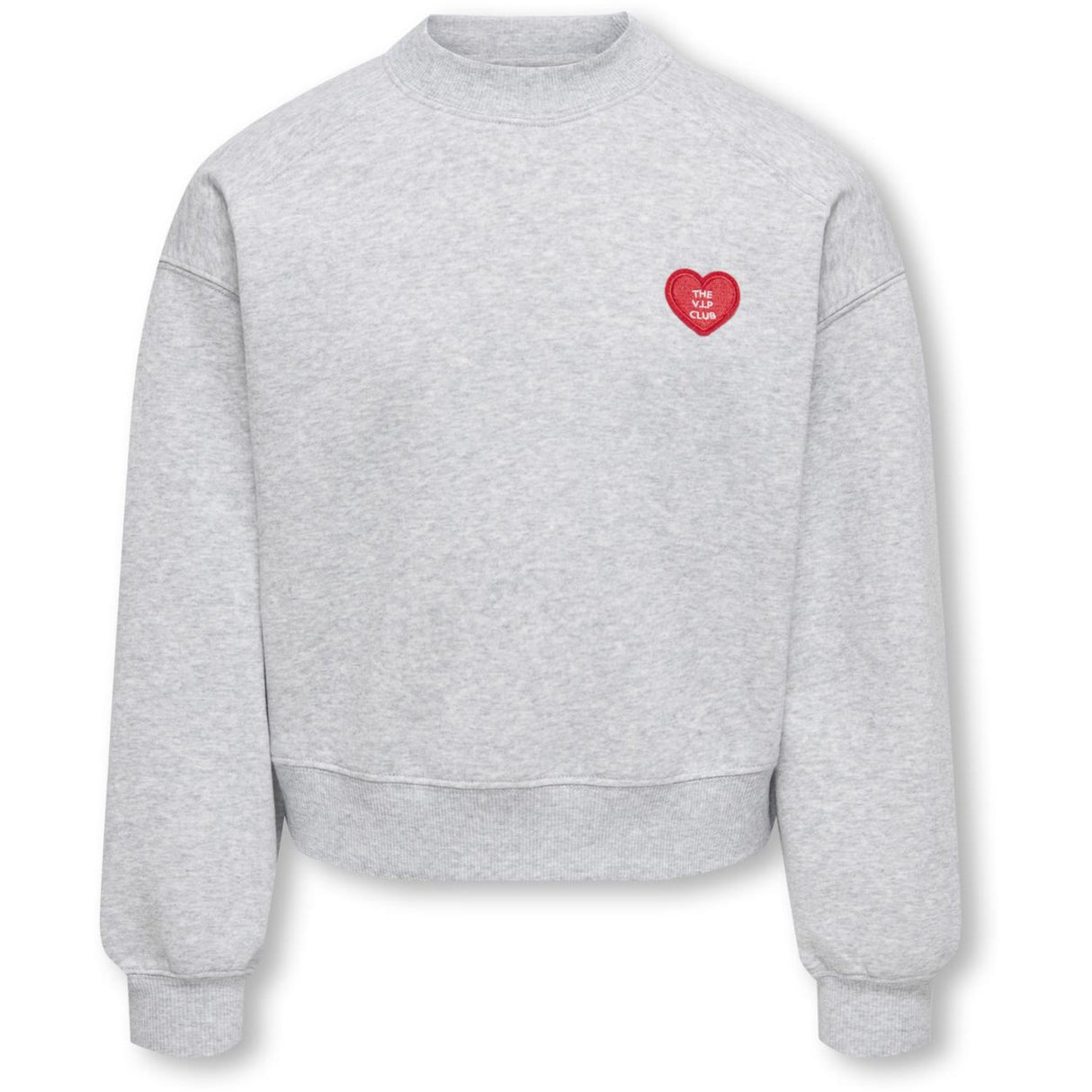 kids ONLY Light Grey Melange Kogevisa L/S O-Neck Short Swt