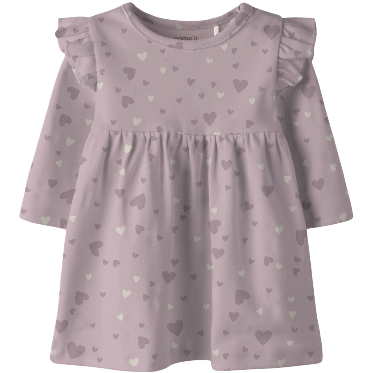 Name It Keepsake Lilac Nbfbheart Ls Dress