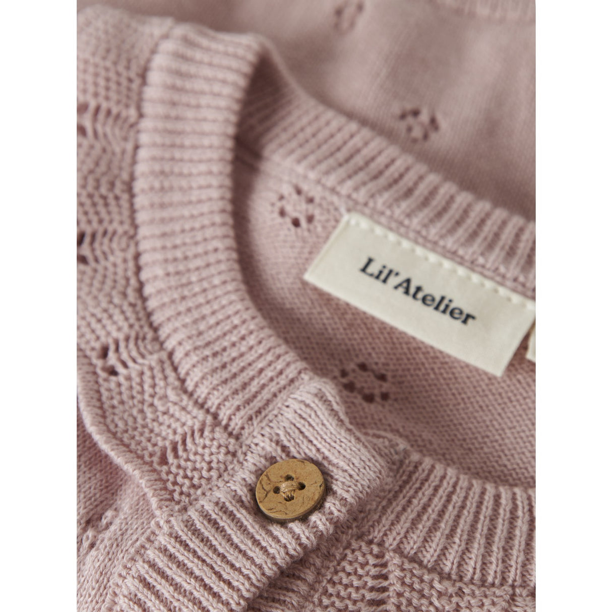 Lil'Atelier Peach Whip Melange Nbfdorina Ls Knit Card Lil
