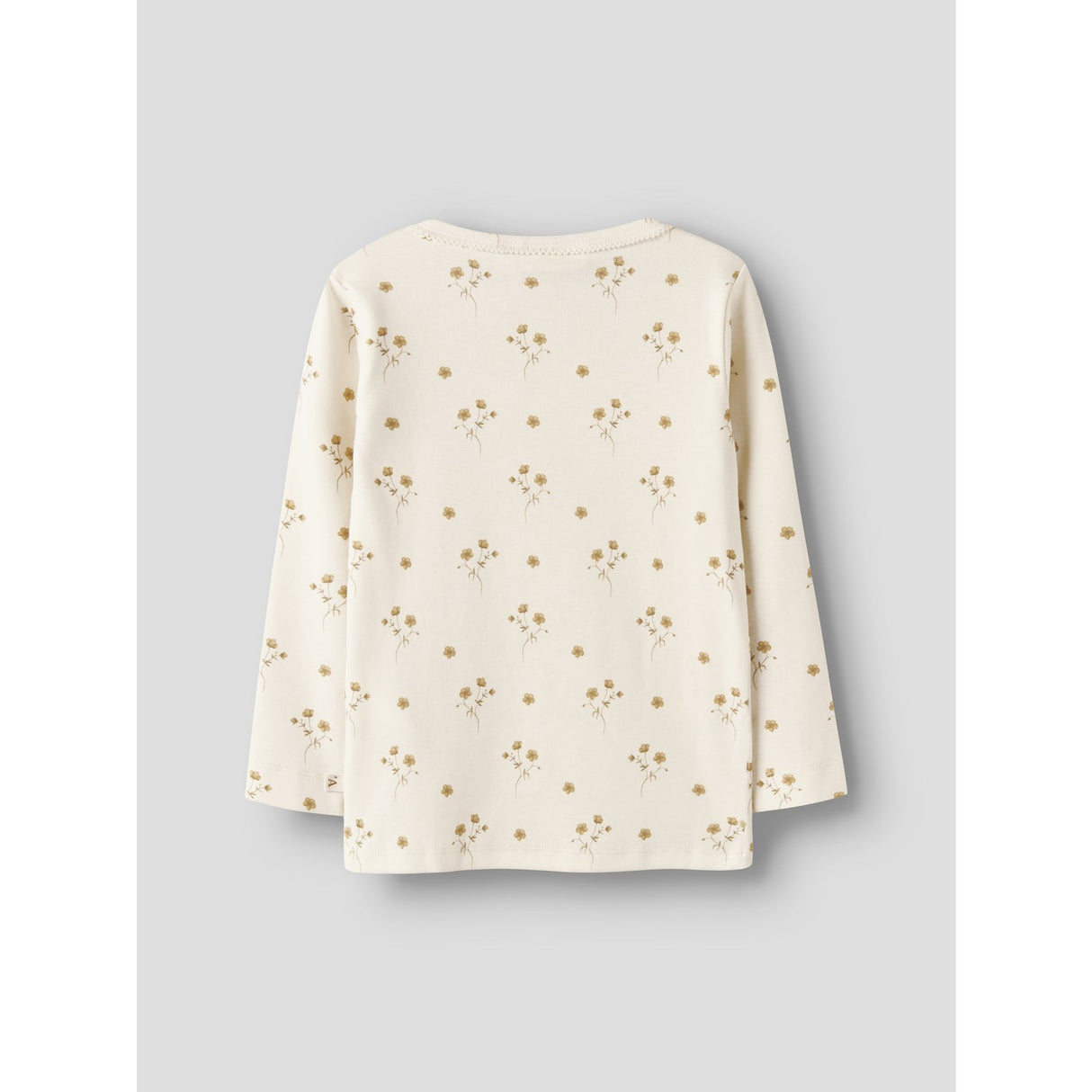 Lil'Atelier Coconut Milk Flower Yellow Nmflayo Sig Ls Slim Top Lil