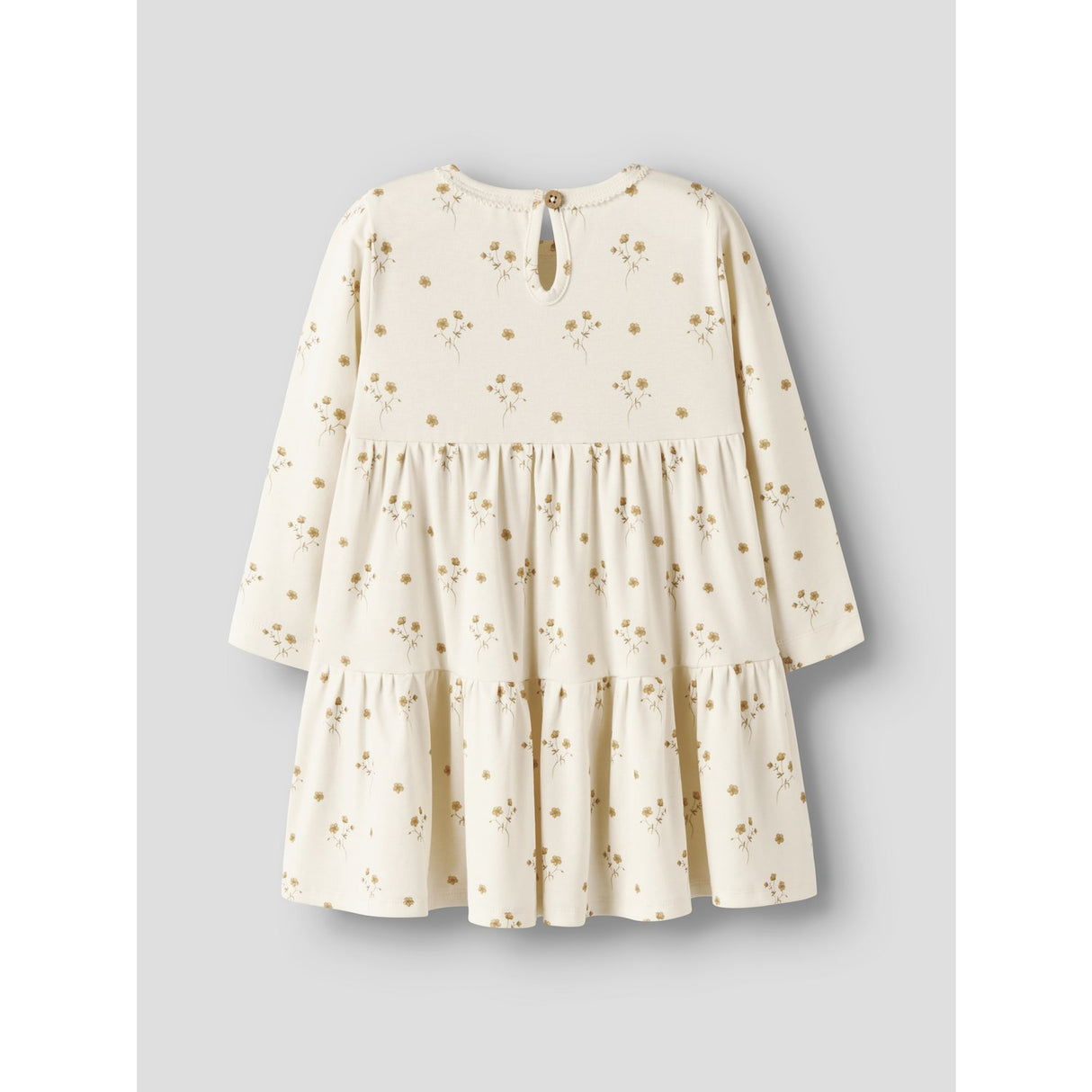 Lil'Atelier Coconut Milk Flower Yellow Nmflayo Sif Ls Dress Lil