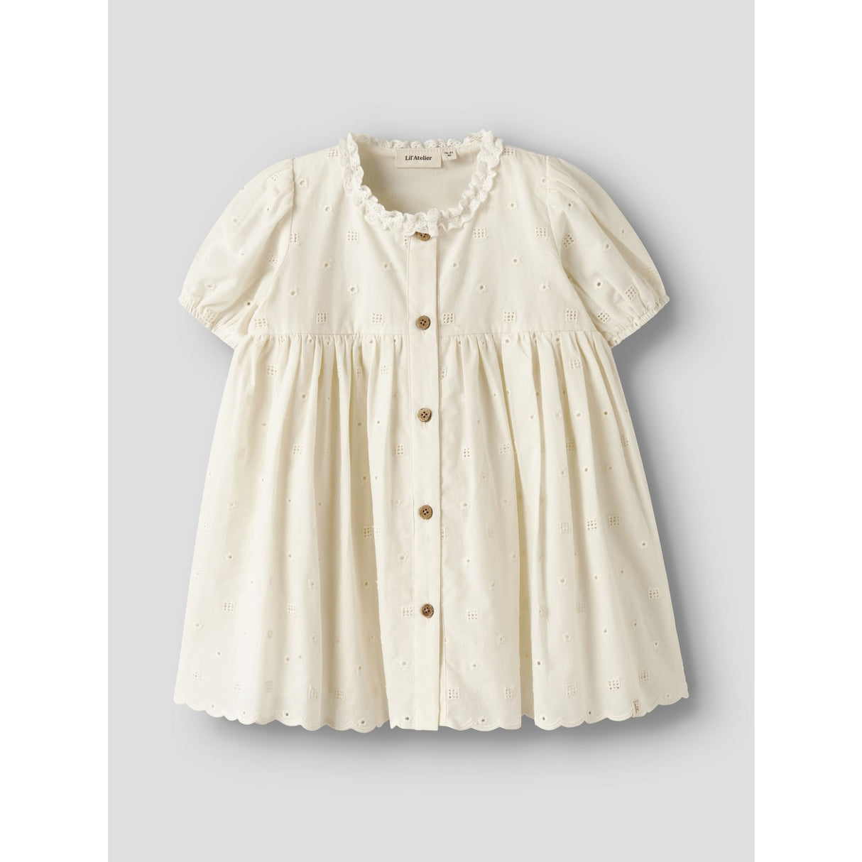 Lil'Atelier Coconut Milk Nmfflores Ss Dress Lil
