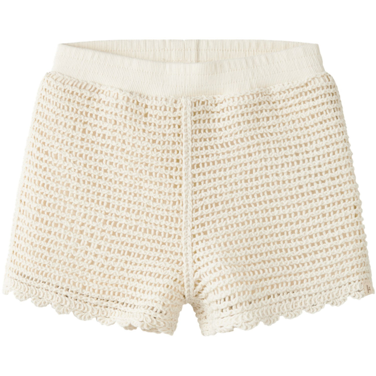 Lil'Atelier Coconut Milk Nmfflora Knit Shorts Lil