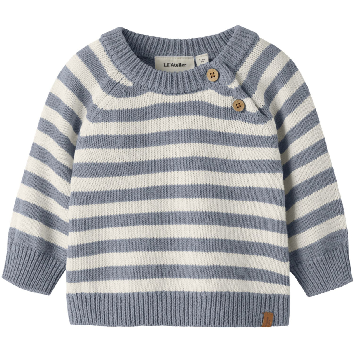 Lil'Atelier Coconut Milk Tradewinds Nbmdason Ls Knit Lil